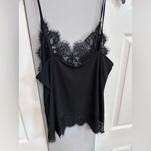 Black lace tank top